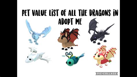 Updated value list of ALL dragons! .